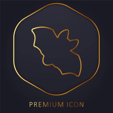 Bat gold line premium logo ya da simge