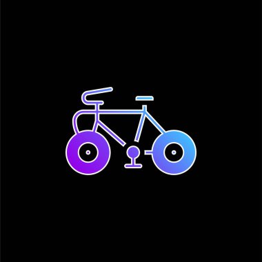 Bisiklet mavi gradyan vektör simgesi