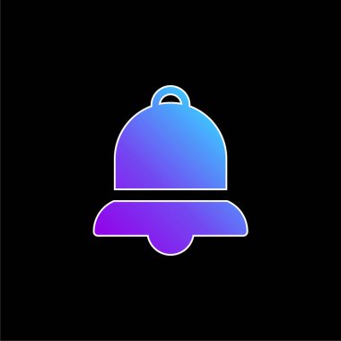 Çan mavisi gradyan vektör simgesi