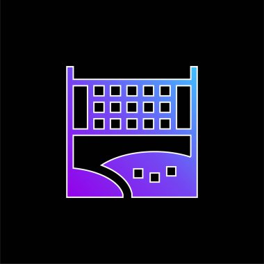 Plaj Topu mavi eğimli vektör simgesi