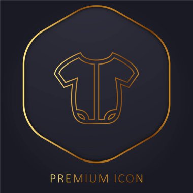 Bebek Onesie Altın Hat prim logosu veya simgesi