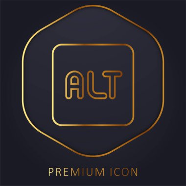 Altçizgi premium logosu veya simgesi