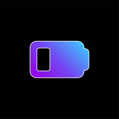 Pil Durumu mavi gradyan vektör simgesi