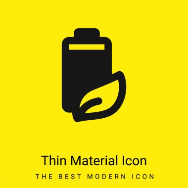 Pil en az parlak sarı madde simgesi