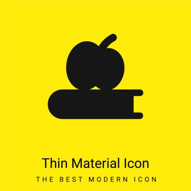 Kitap ve Elma en az sarı malzeme simgesi