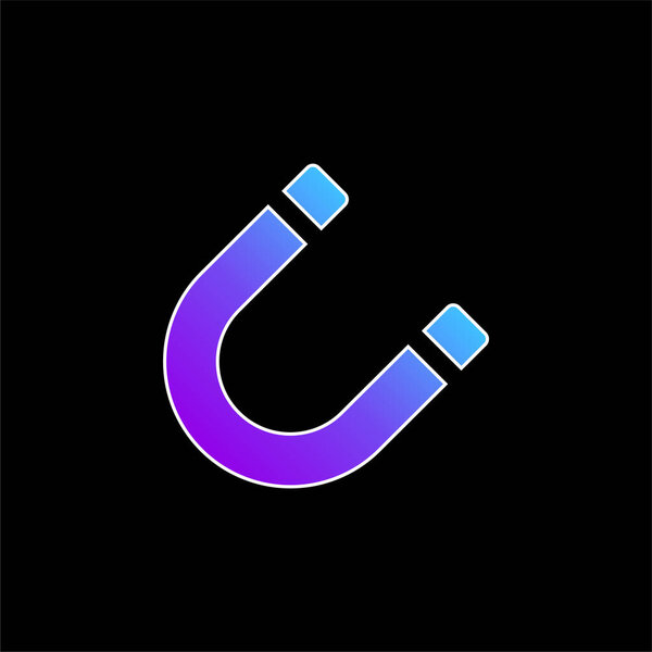 Значок притяжения синего градиента