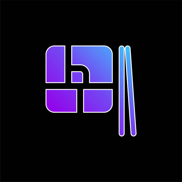 Значок синего градиента