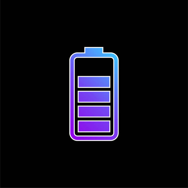 Battery Status blue gradient vector icon