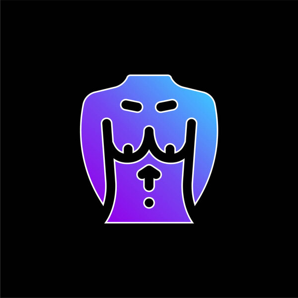 Значок грудного синего градиента