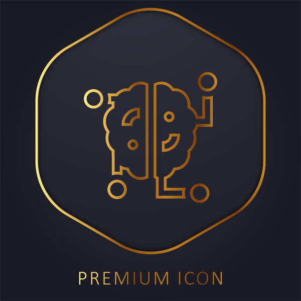 Логотип или иконка "Золотая линия мозга"