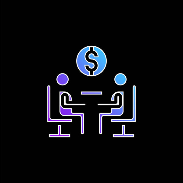 Символ синего градиента