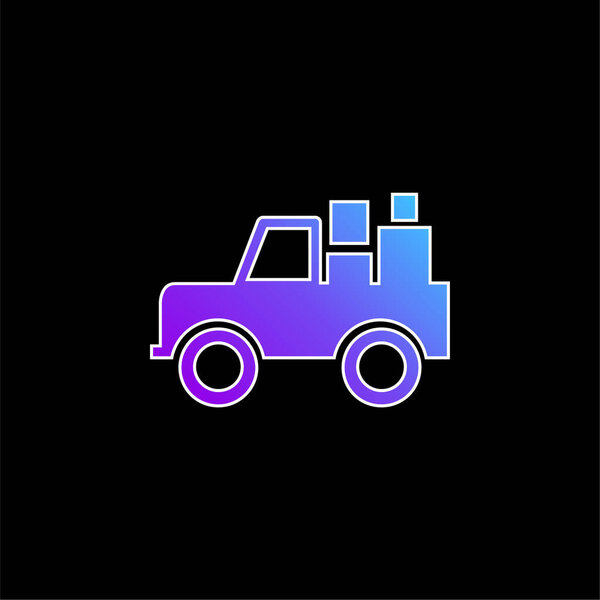 All Terrain Vehicle with Cargo blue