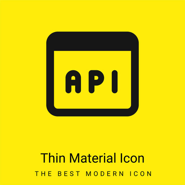 Application minimal bright yellow material icon