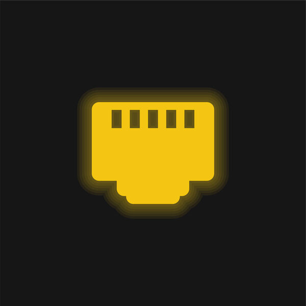 5 Pin Conney желтый перчаточный неоновый значок