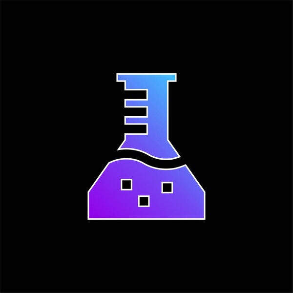Beaker blue gradient vector icon