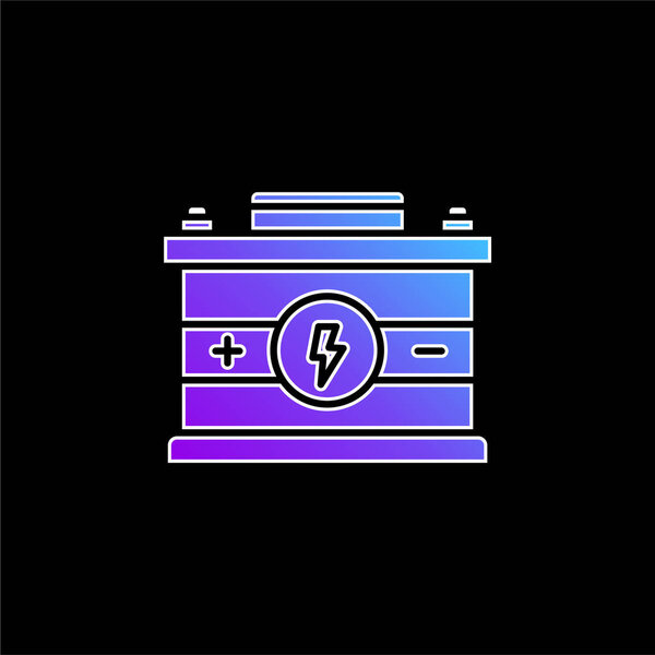 Battery blue gradient vector icon