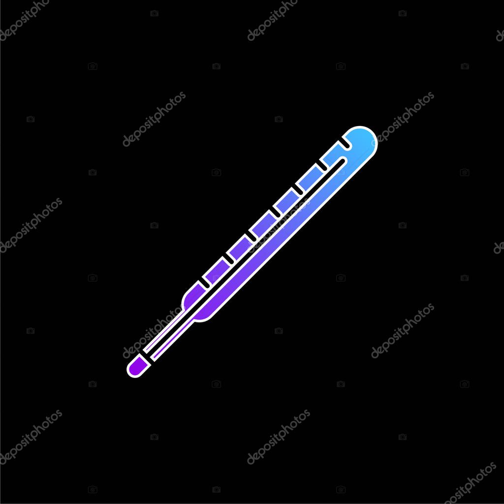 Body Thermometer blue gradient vector icon