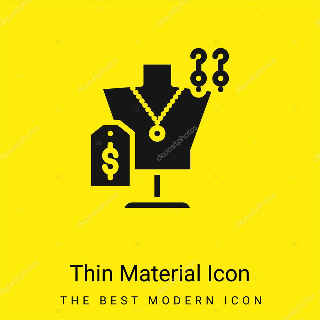 Accesories minimal bright yellow material icon