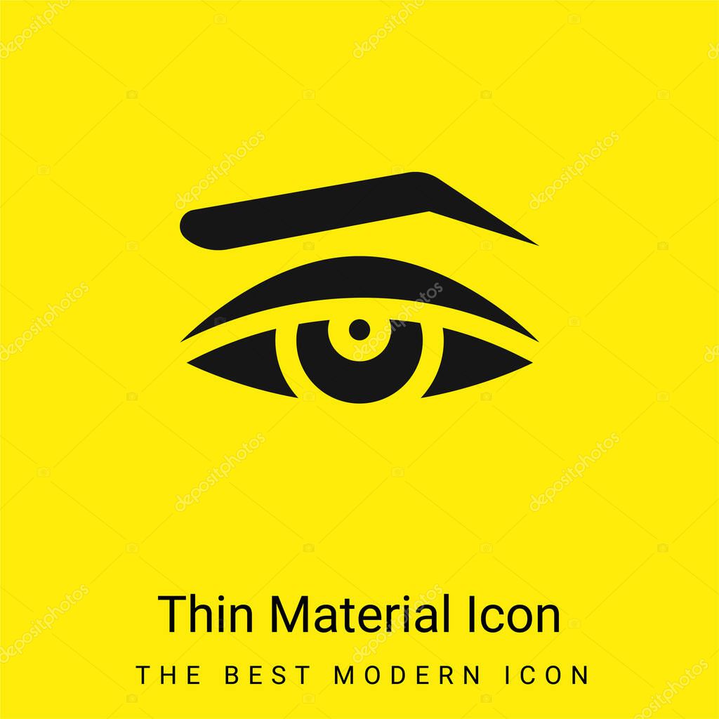 Appearance minimal bright yellow material icon
