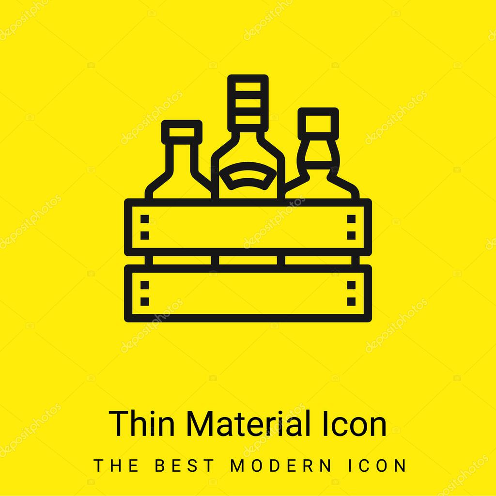 Alcohol minimal bright yellow material icon