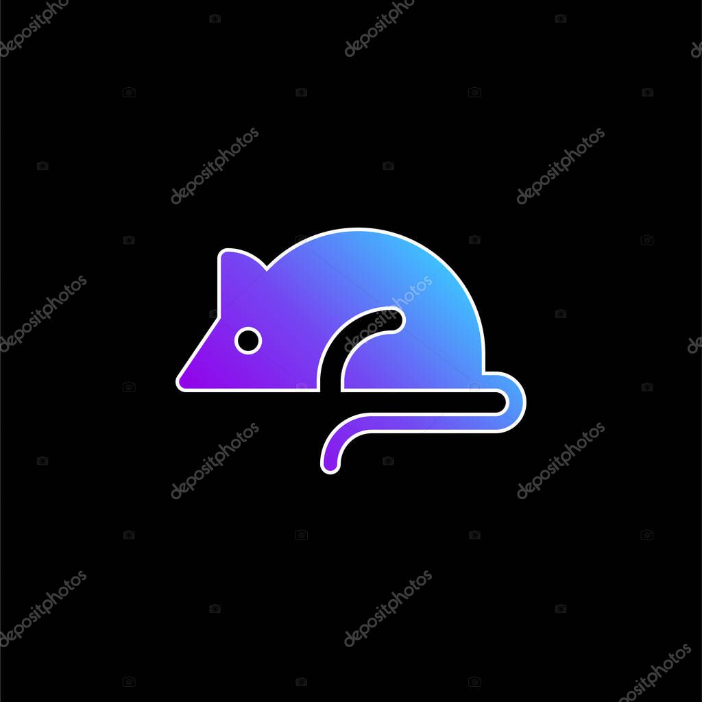 Animal Testing blue gradient vector icon