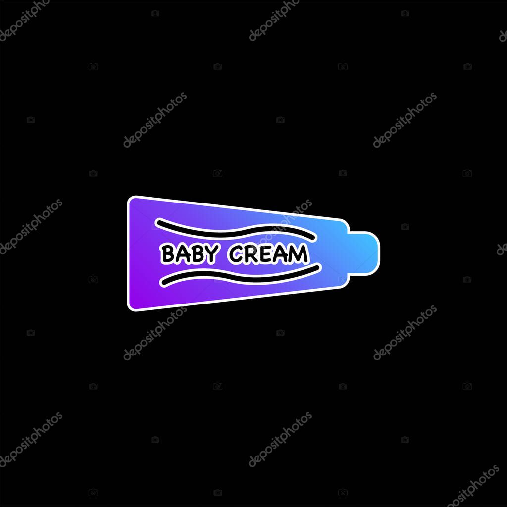 Baby Cream Variant blue gradient vector icon