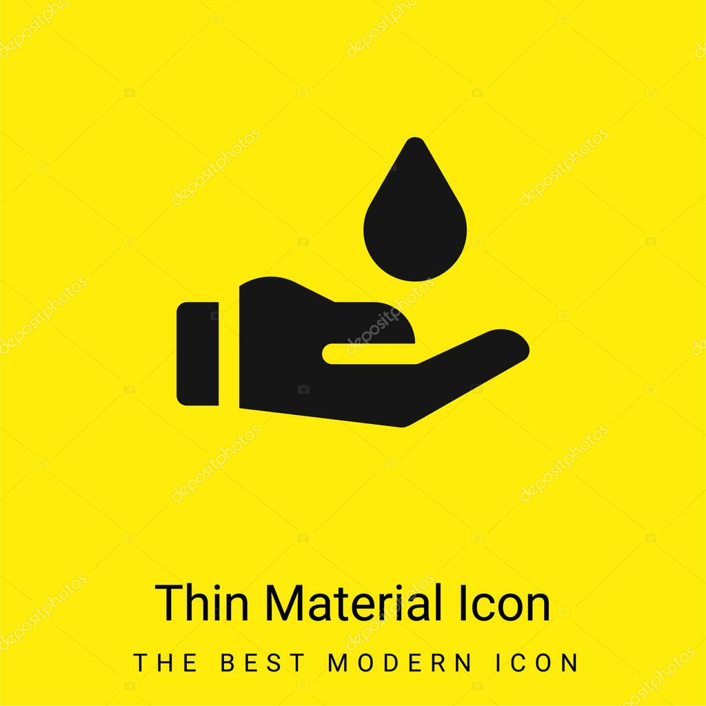 Blood Donation minimal bright yellow material icon