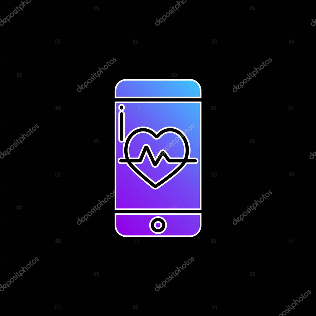 App blue gradient vector icon