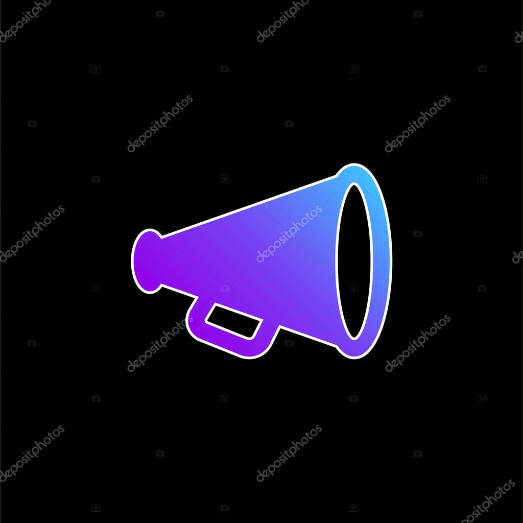 Advertising blue gradient vector icon