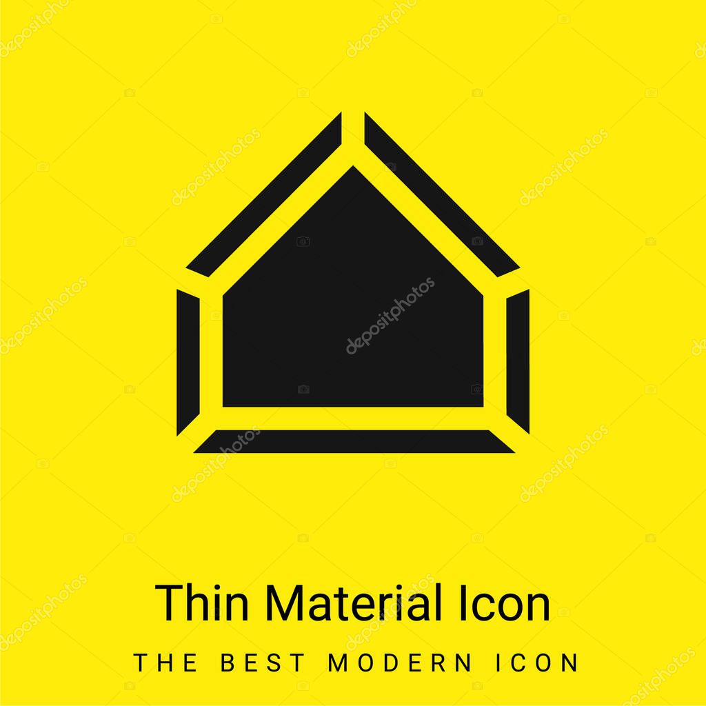 Base minimal bright yellow material icon