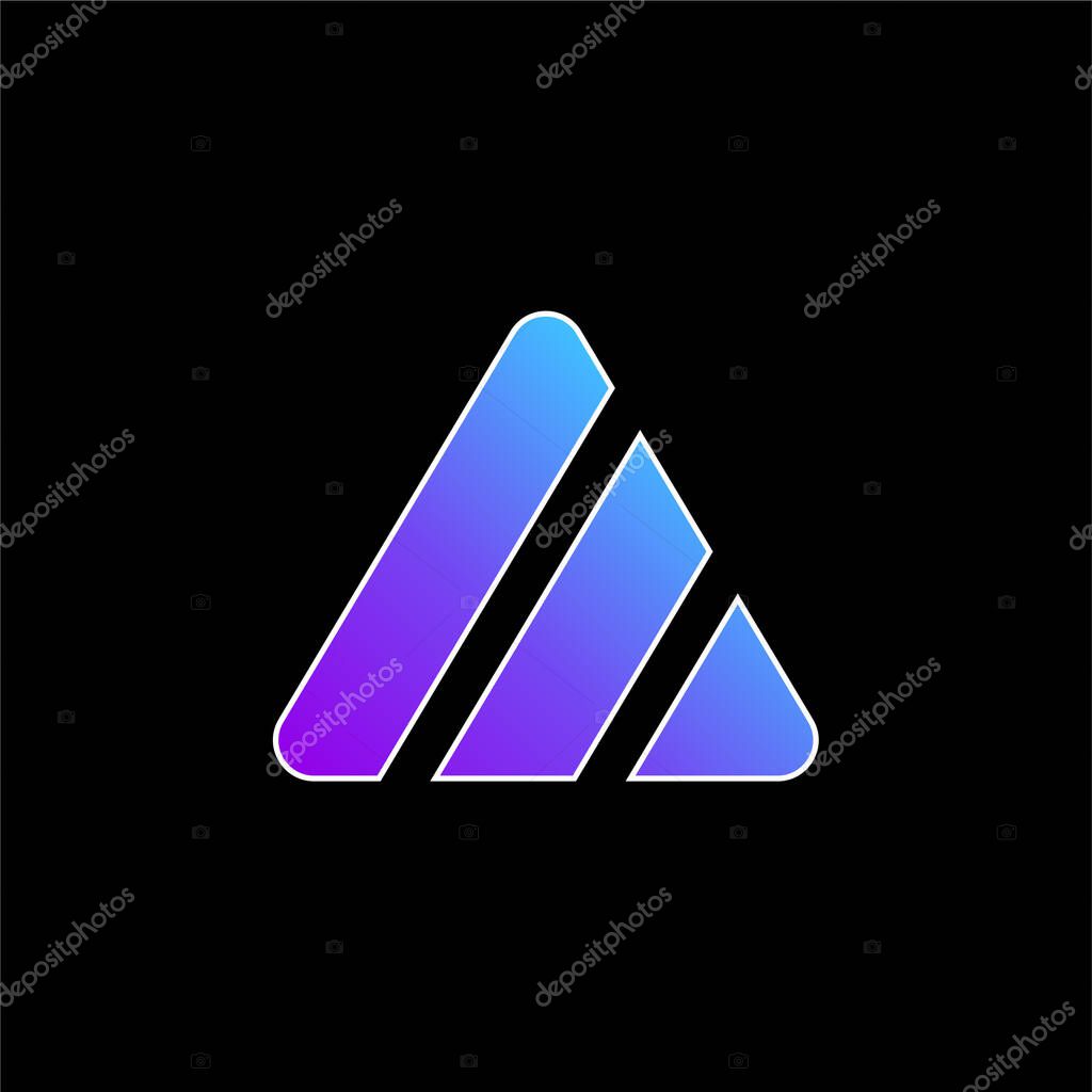 Bleach blue gradient vector icon
