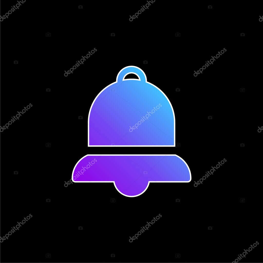 Bell blue gradient vector icon