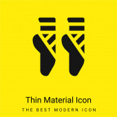 Balet minimální jasně žlutý materiál ikona