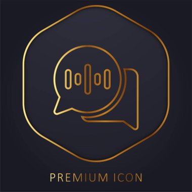Ses İletisi Altın Hat prim logosu veya simgesi