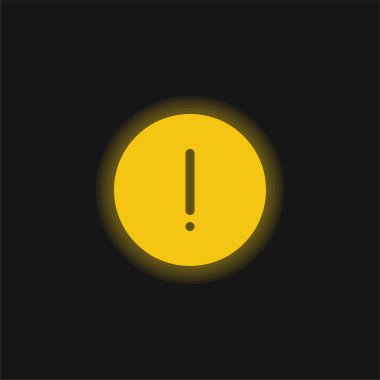 Parlayan sarı neon simgesini tavsiye et