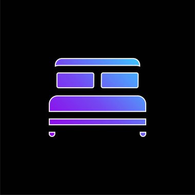 Yatak mavisi gradyan vektör simgesi