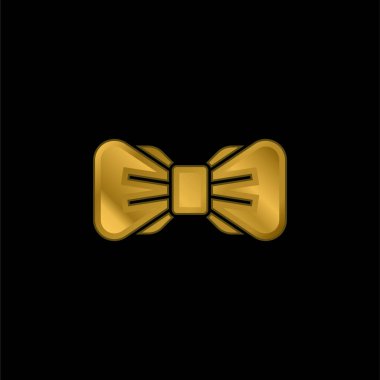 Baş Bağlama Altın Kaplama Metal Simge veya logo Vektörü