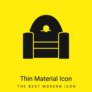 Koltuk önü minimal parlak madde simgesi