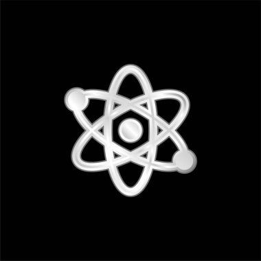Atom gümüş kaplama metalik simge