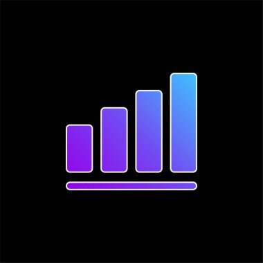 Çubuk Mavi Gradyan vektör simgesi