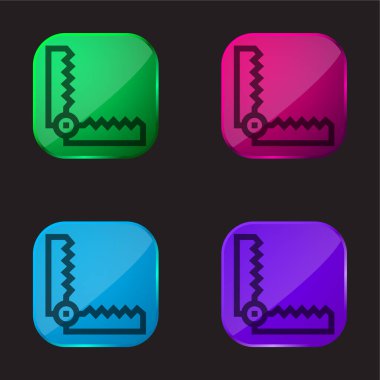 Ayı Kapanı Dört renkli cam simge