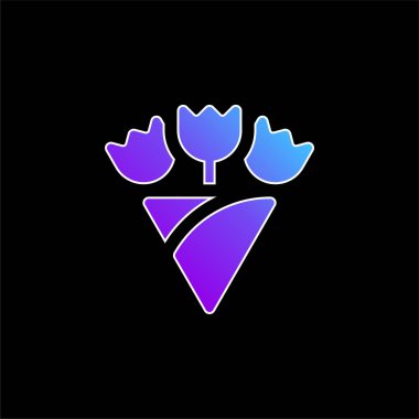 Buket mavi gradyan vektör simgesi