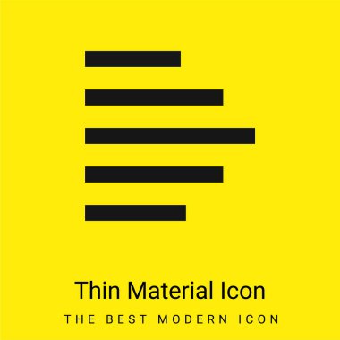 Çubuk Çizelgesi en az sarı malzeme simgesi