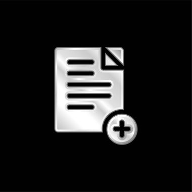 Gümüş kaplama metalik simge ekle