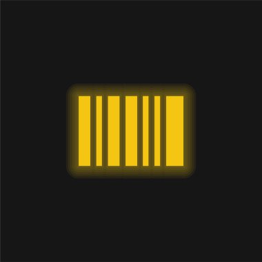 Parlayan parlak neon simgesi