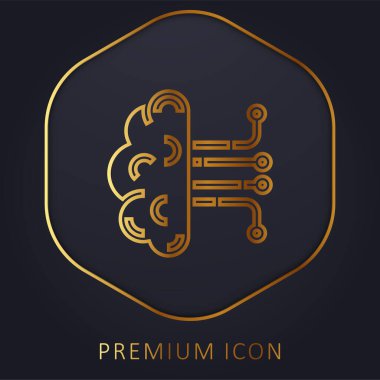 Yapay Zeka Altın Çizgisi logosu veya simgesi
