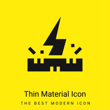 Antistatic Fabric minimal bright yellow material icon clipart