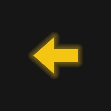 Arka sarı parlak neon simgesi