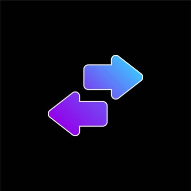 Oklar mavi eğimli vektör simgesi