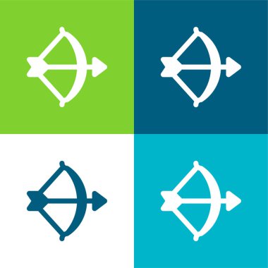 Okçuluk Düz Renk en düşük simge kümesi